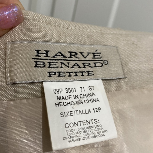 NWT Harve Benard Linen Blazer |Size 12P - Picture 12 of 13